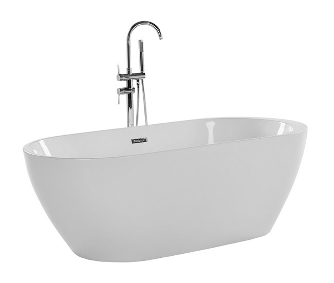 Beliani Bañera independiente NEVIS 75x160 Blanco