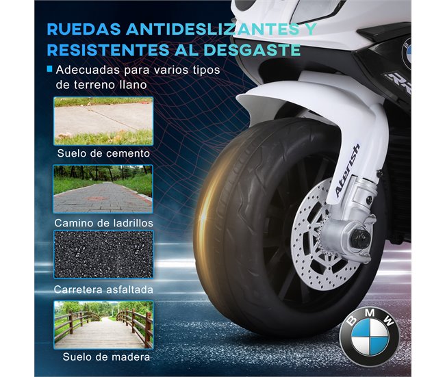 Moto Eléctrica Infantil PP y metal HOMCOM Negro