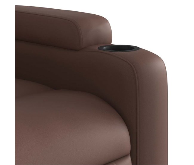 Sillón Reclinable De Masaje Elevable Marron