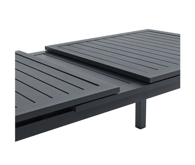Mesa extensible de jardín ORION gris oscuro Gris Oscuro
