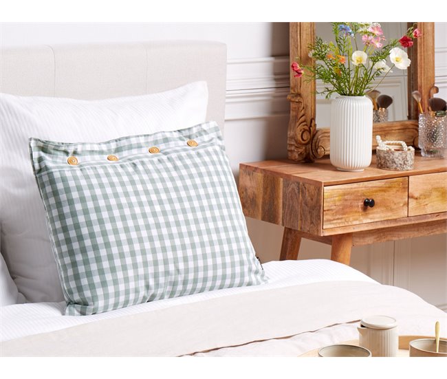 Beliani Cojín decorativo TALYA 40x60 Verde