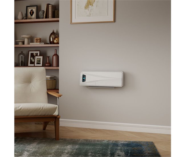 Calentador Eléctrico Pared ABS, PA HOMCOM, hogar - climatización Blanco