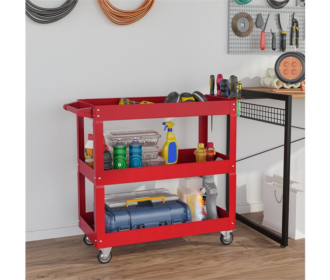 Carro de Herramientas Acero Laminado en Frío DURHAND 83 Azul