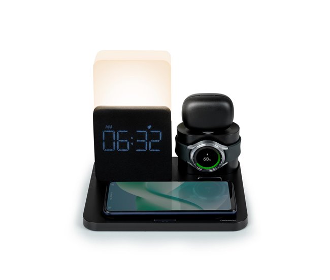 Reloj despertador Estacion Carga CL800I Thomson Negro