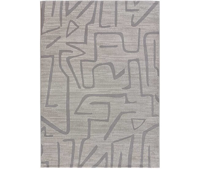 Alfombra de estilo étnico con relieve HL-AFRICA - ATTICGO 80x150 Plateado