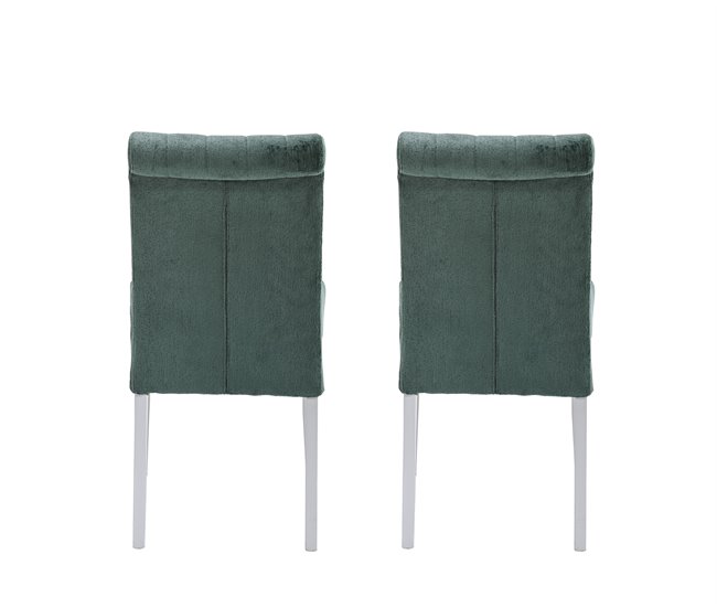 Pack de 2 sillas de comedor ALISSA  Verde