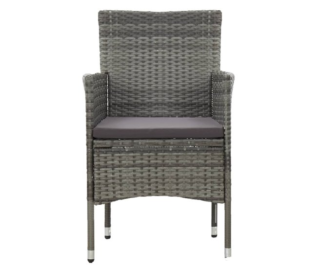 Juego de comedor de jardín Gris