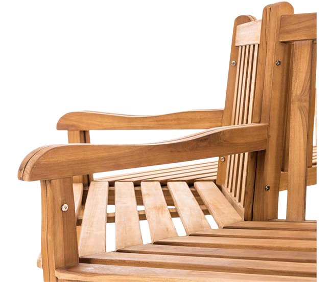 Banco de jardín - Kenna - Madera 200x100 Marron