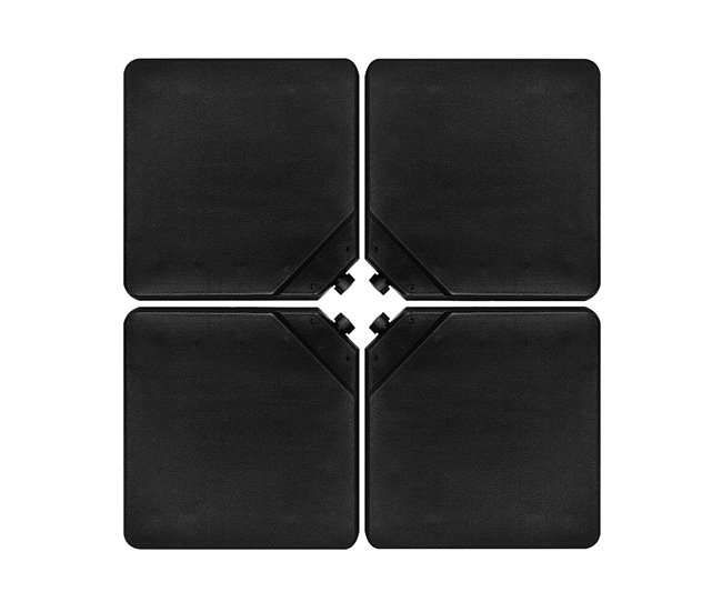 Acomoda Textil – Pie de Sombrilla Firme y Transportable. Negro