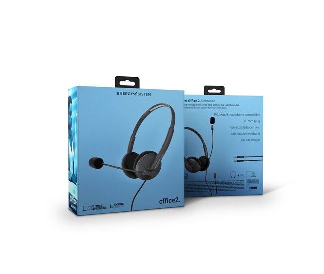 Auriculares con Micrófono Office 2 Negro