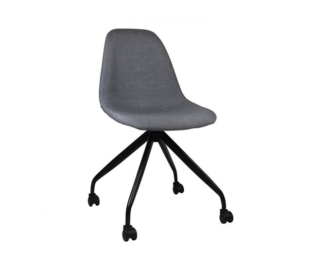Silla de Escritorio con Ruedas Thinia Home Gris