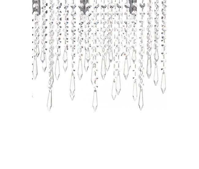 Beliani Lámpara colgante CALVELLE Plateado