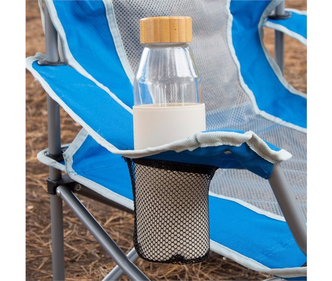 Aktive Silla de playa plegable Azul