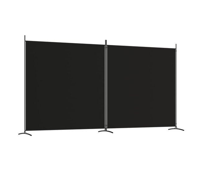 Biombo - Separador Divisor de 2 paneles Negro