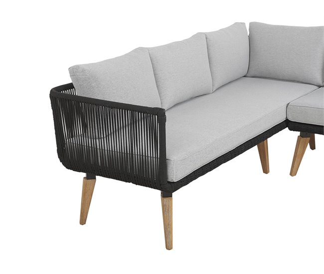 Beliani Conjunto de jardín ALCAMO Crema