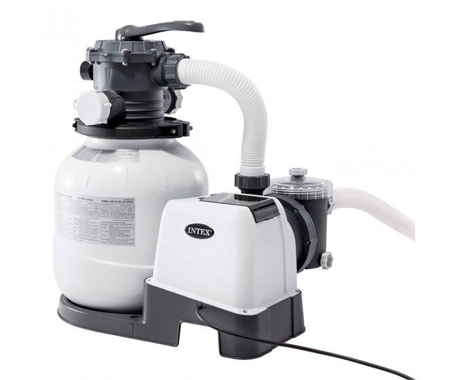 Depuradora de arena INTEX Kristal Clear 7.900 litros/hora 0,30hp Blanco