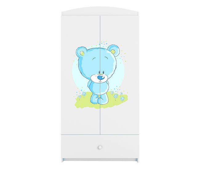 Armario 2 puertas 1 cajón Kocot Kids Babydream Osito Blanco