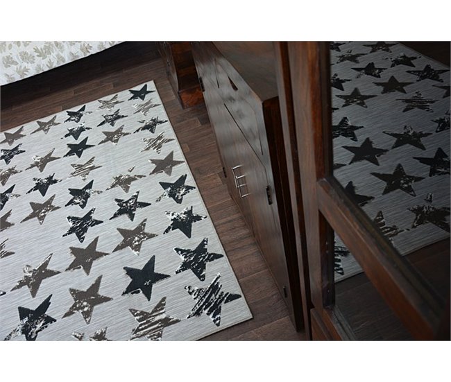 Alfombra LISBOA Estrellas Estrellitas 120x170 Marron