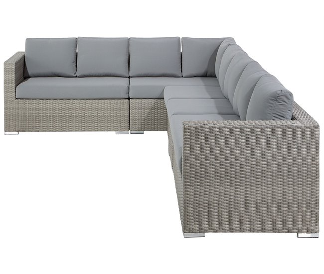 Beliani Conjunto longue XXL Beige