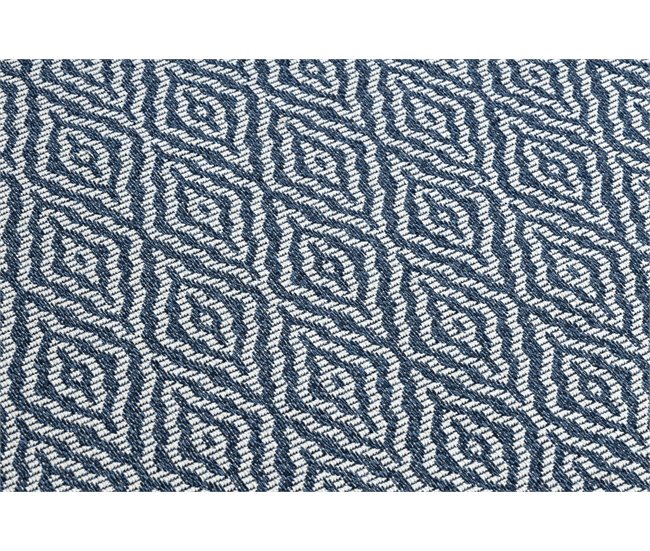 Alfombra CASA ECO sisal BOHO Diamantes 22084 75x150 Azul