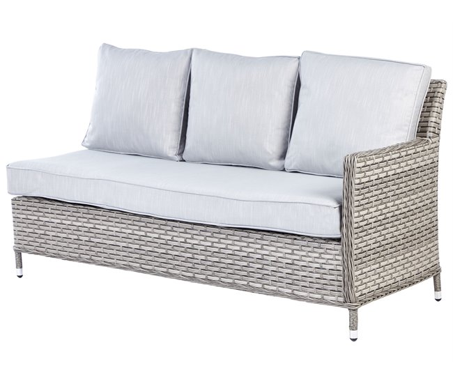 Beliani Conjunto longue LACONA Gris Oscuro