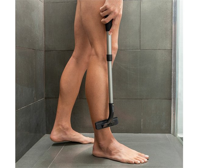 Afeitadora de Espalda y Cuerpo con Mango Extensible Negro