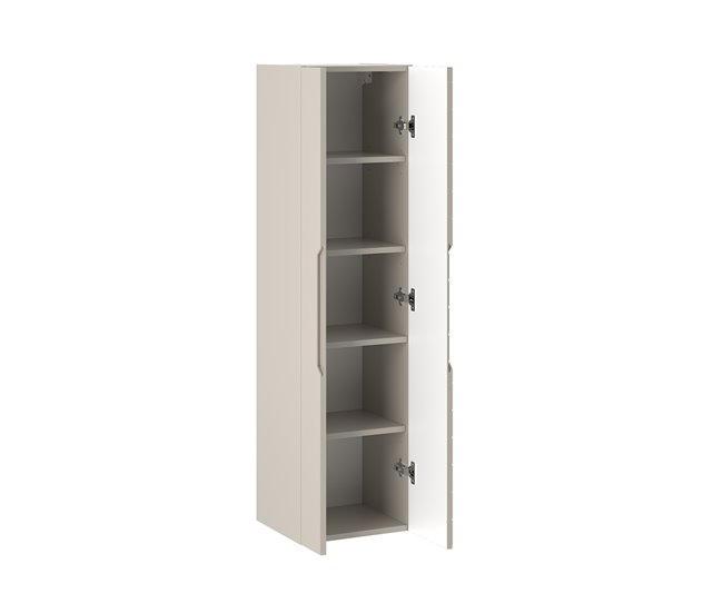 Conjunto de muebles con lavabo individual 2 puertas y columna Daria 60 Beige