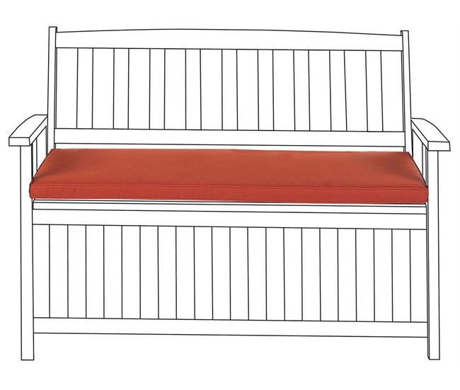 Beliani Cojín de asiento VIVARA 108x45 Rojo