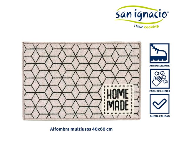 Alfombra multiusos home made colección KINVARA Gris
