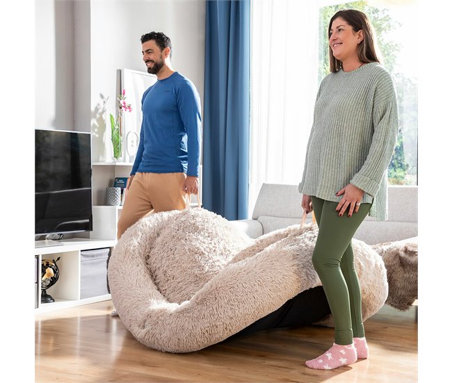Cama de Perro para Humanos | Human Dog Bed XXL Beige