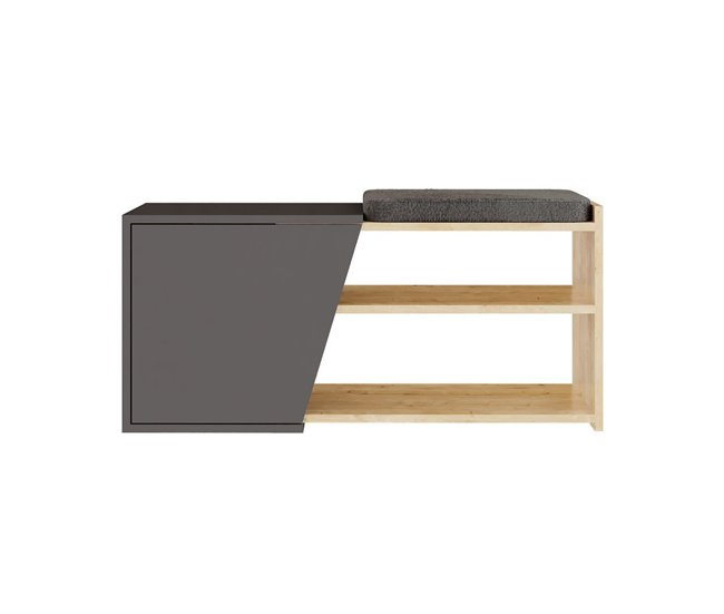 Banco FIONA 104x47 Gris/ Madera