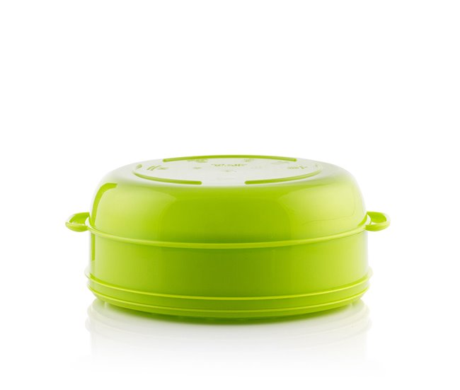 Vaporera Doble para Microondas IG814038 Verde
