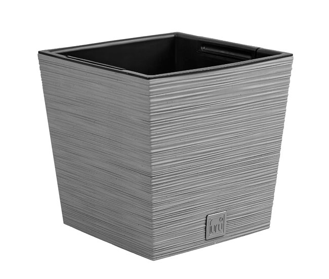 Macetero con depósito, colección FURU 14 L. Cemento