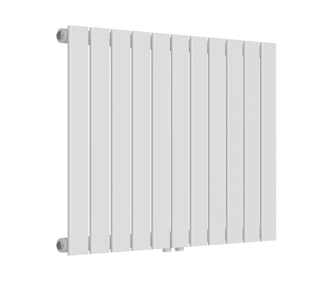 Radiador de panel Nore de Diseño monocapa plano acero Blanco