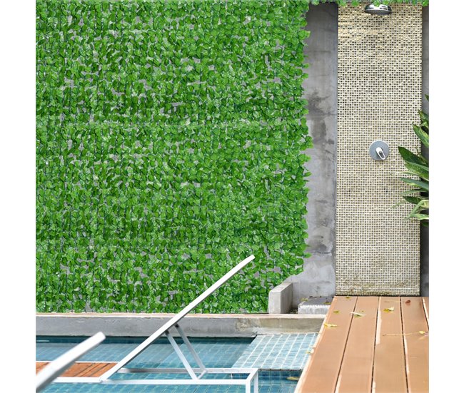 Artificial en Rollo PE Outsunny, terraza y jardín - jardinería Verde