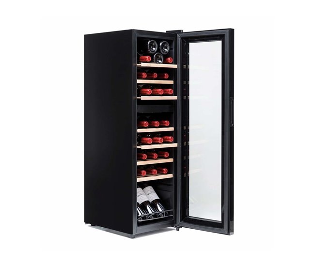Vinoteca 28 botellas Vinobox 28 PRO2T SLIM Dos zonas de temperatura Compresor Negro