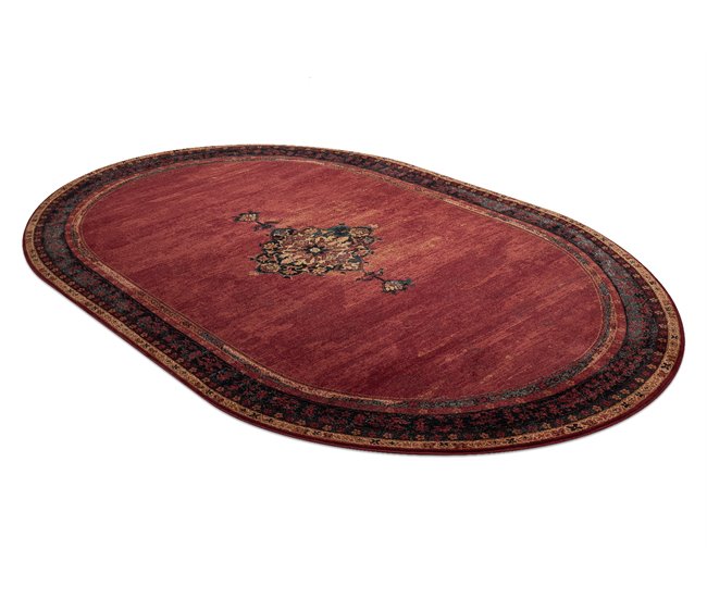 Alfombra de lana POLONIA oval SAMARKAND 200x300 Rojo