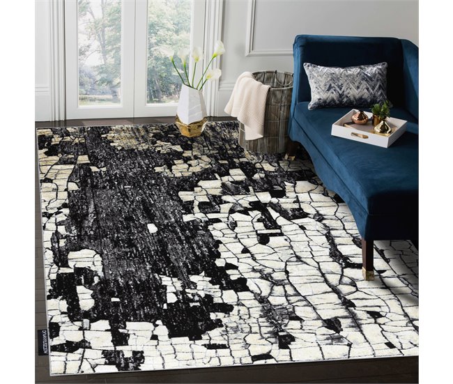 Alfombra DE LUXE moderna 2079 Ladrillo - Structura 180x270 Amarillo