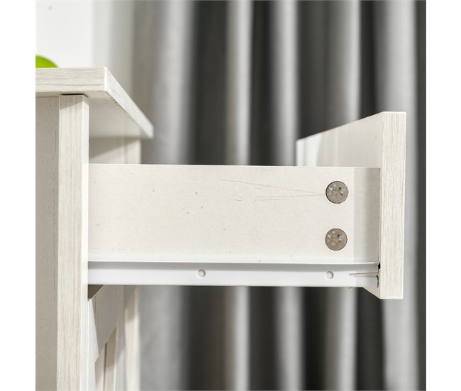 Aparador de Cocina MDF, Melamina de Madera HOMCOM, hogar - cocina Blanco