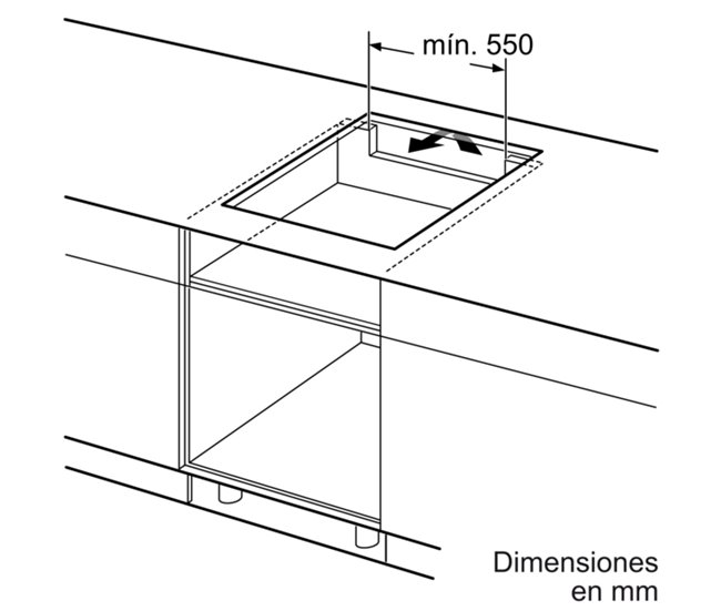Placa de inducción BALAY 3EB865FR 3 zonas 60cm negro Negro
