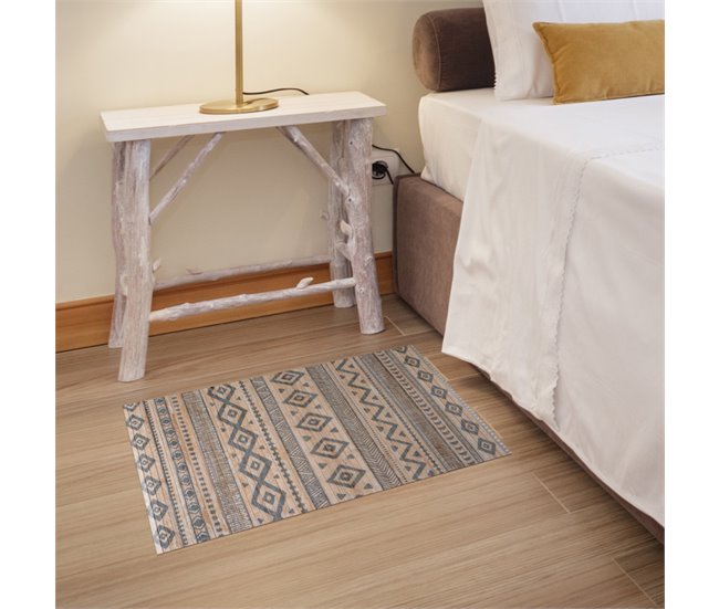 Alfombra de Bambú natural antideslizante 140x200 Gris