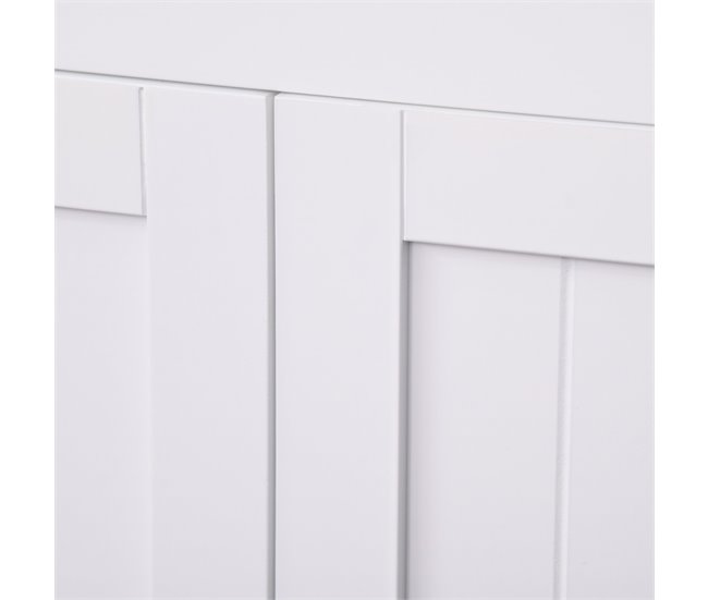 Alacena de Cocina MDF, Vidrio Templado HOMCOM, hogar - cocina 68 Blanco