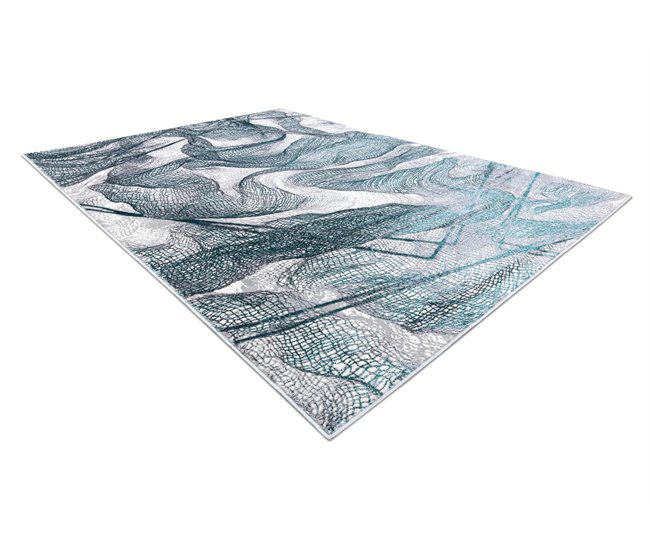 Alfombra DE LUXE moderna 621 Neto - Structural 160x220 Gris