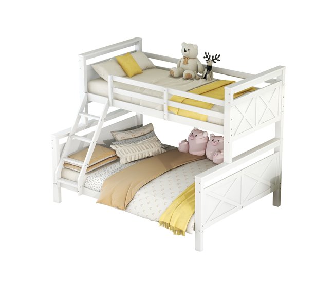 Cama litera 145x205 Blanco