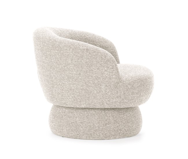 Sillón decorativo rotativo DALI color beige Beige