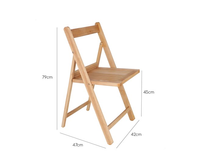 Silla multiusos plegable Natural