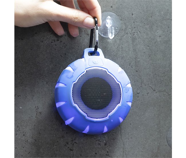 Altavoz Inalámbrico Flotante con LED Negro