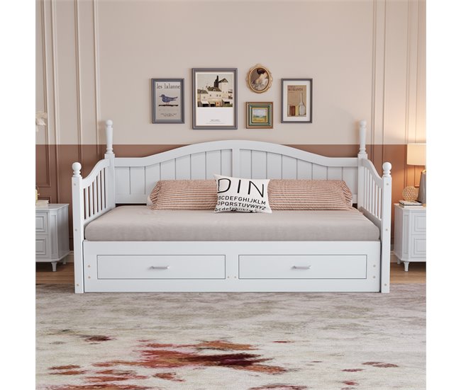 Camas nido 97x197 Blanco