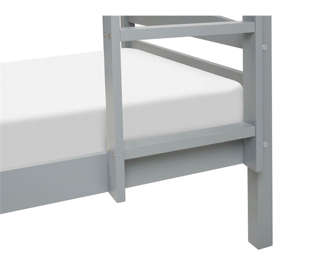 Beliani Litera con cajones Madera de pino REGAT 97x208 Gris