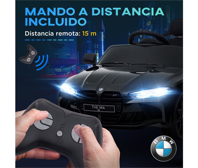 Coche Eléctrico Infantil PP, Metal AIYAPLAY Negro